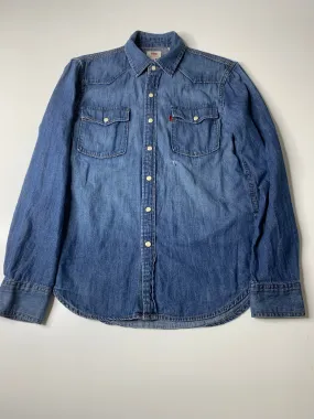 Vintage Levis Denim Pearl Snap Shirt