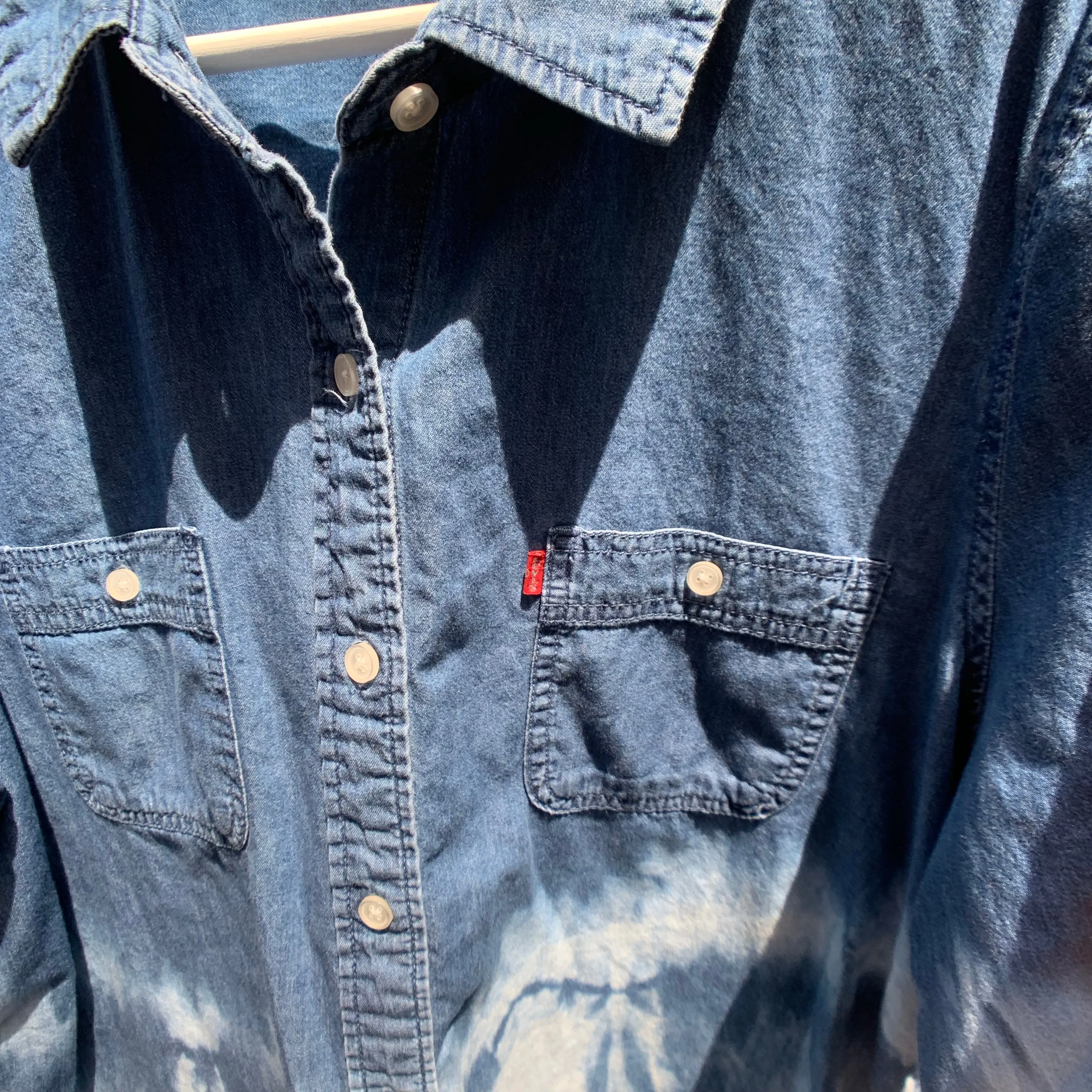 Vintage Levis Distressed Denim Shirt