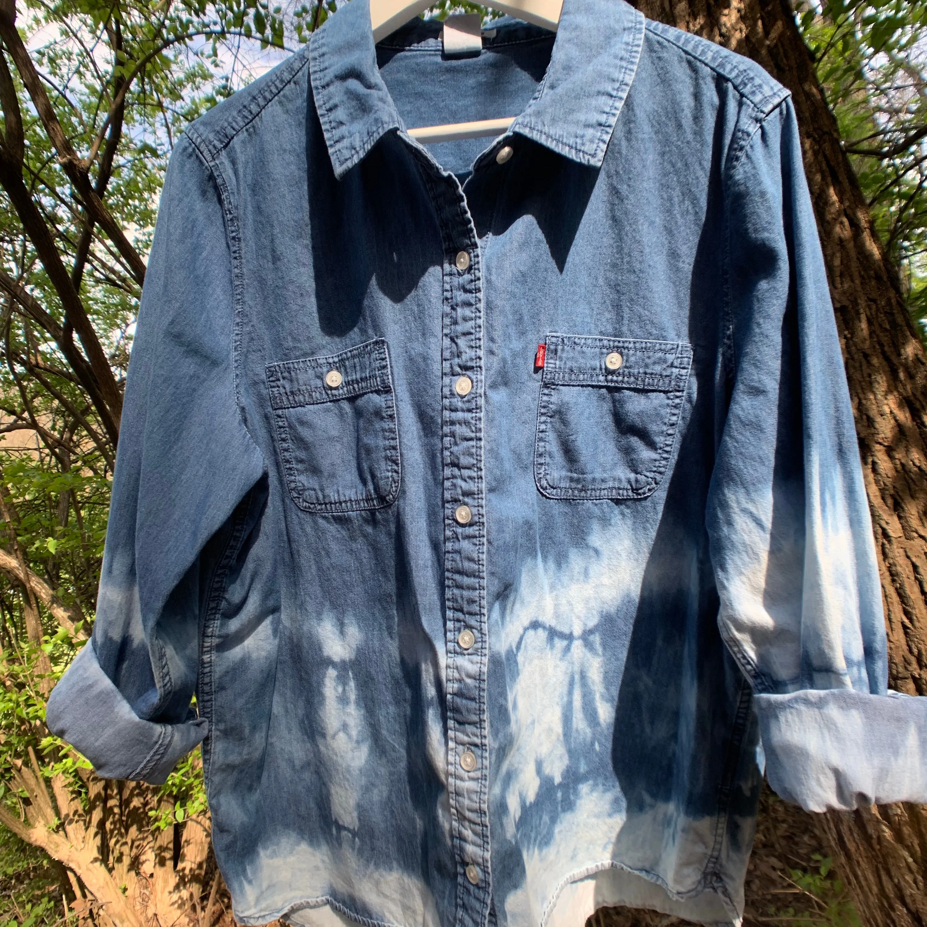 Vintage Levis Distressed Denim Shirt