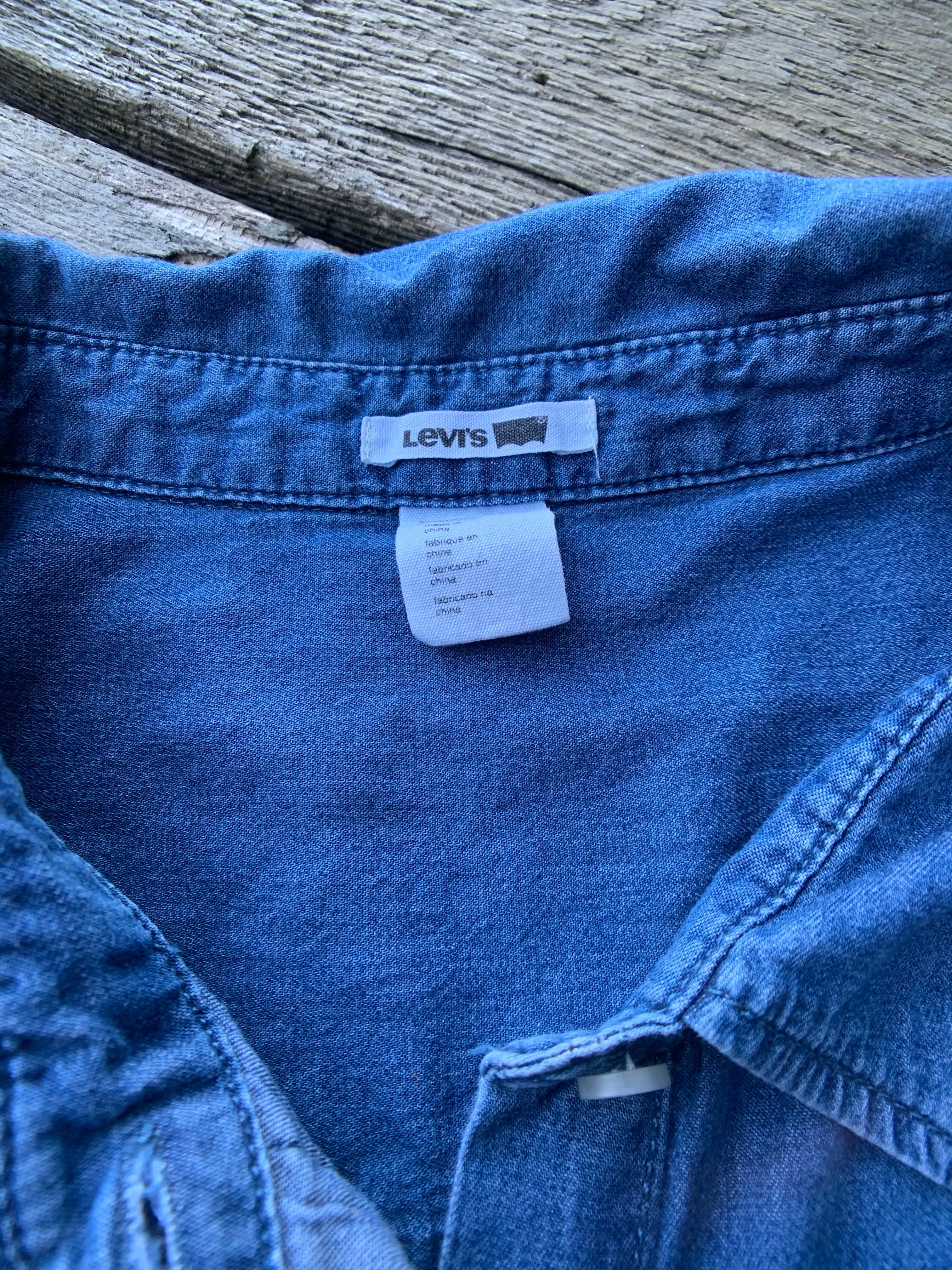 Vintage Levis Distressed Denim Shirt