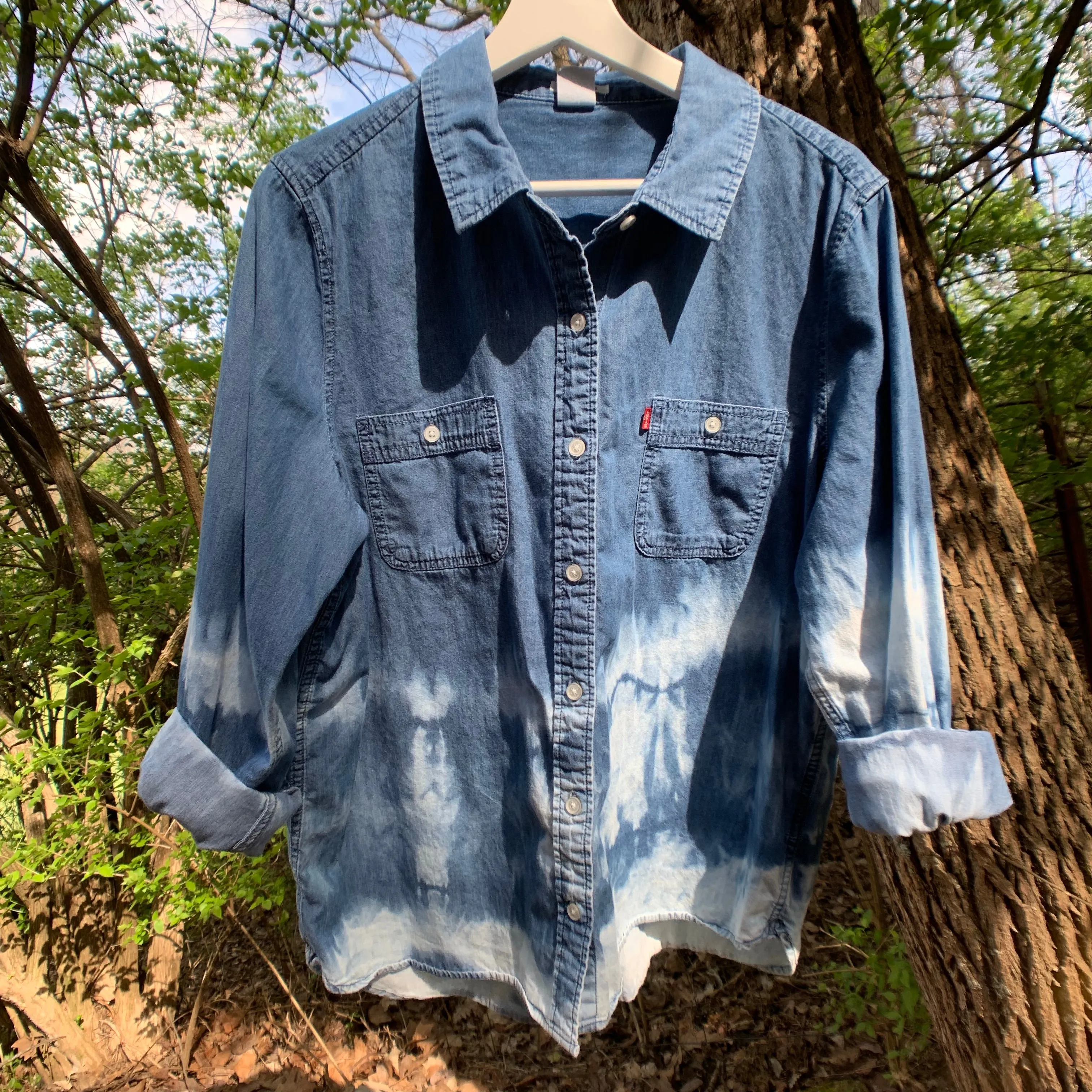 Vintage Levis Distressed Denim Shirt