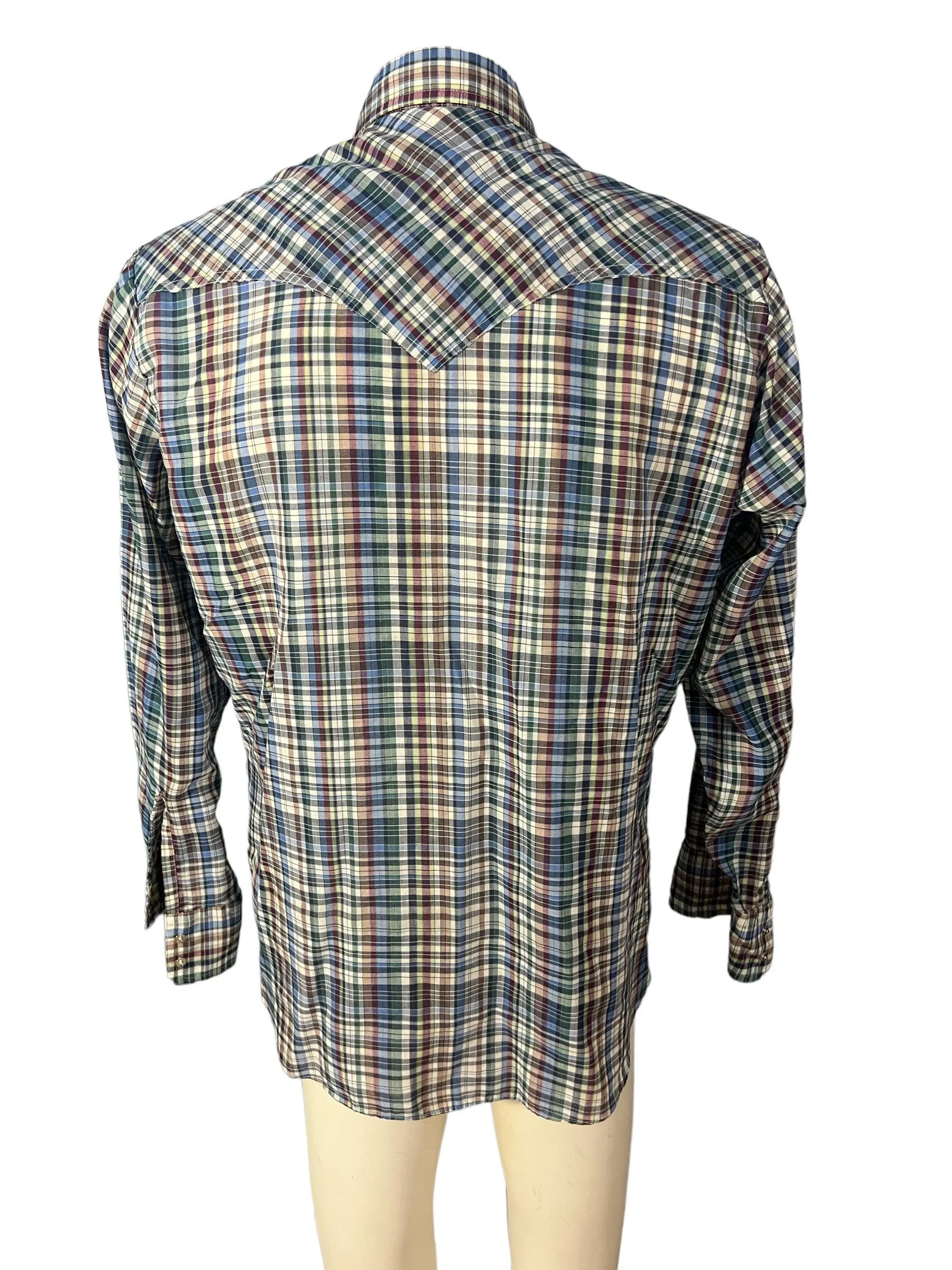 Vintage Levi’s plaid western shirt XL