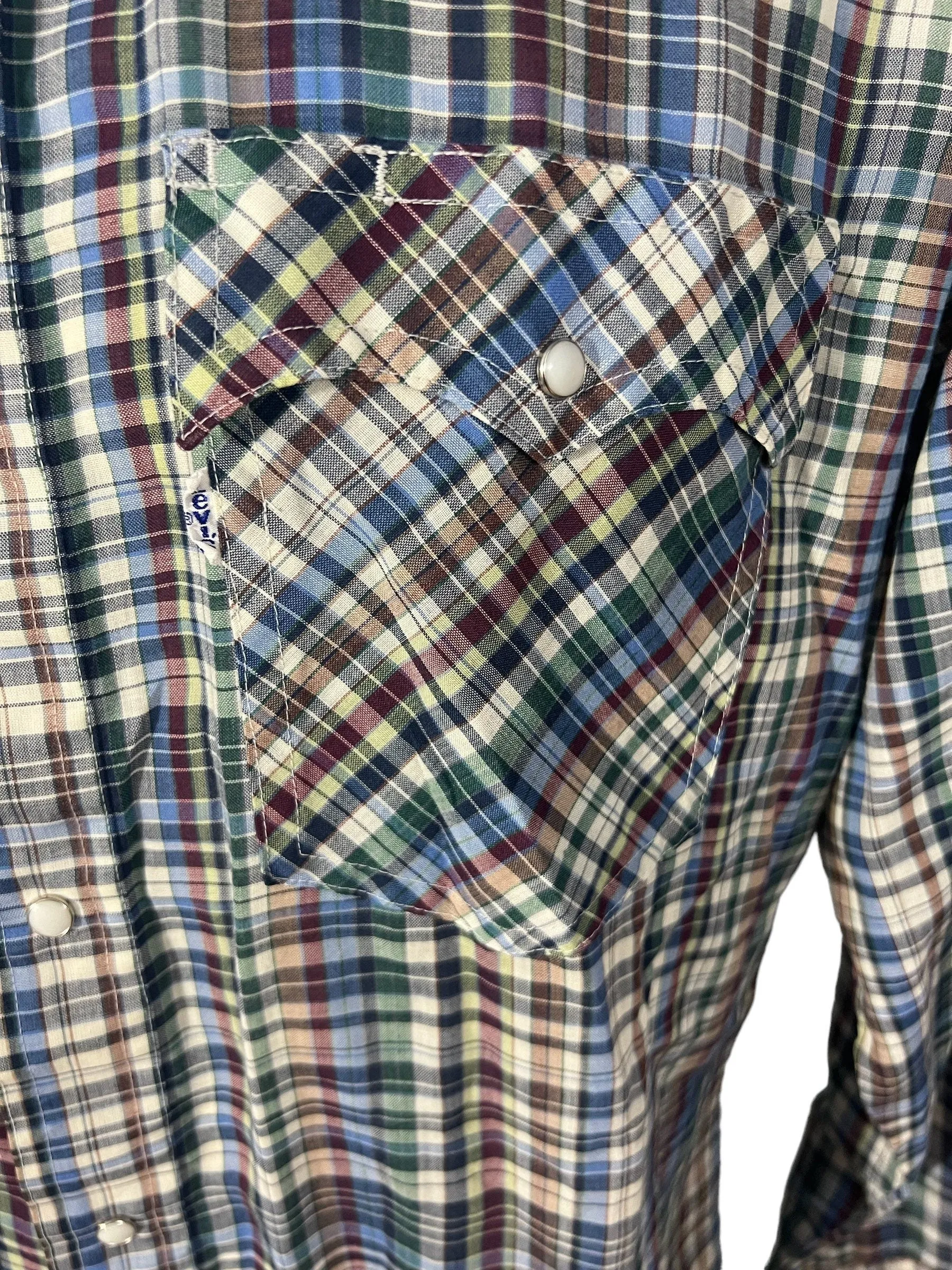 Vintage Levi’s plaid western shirt XL