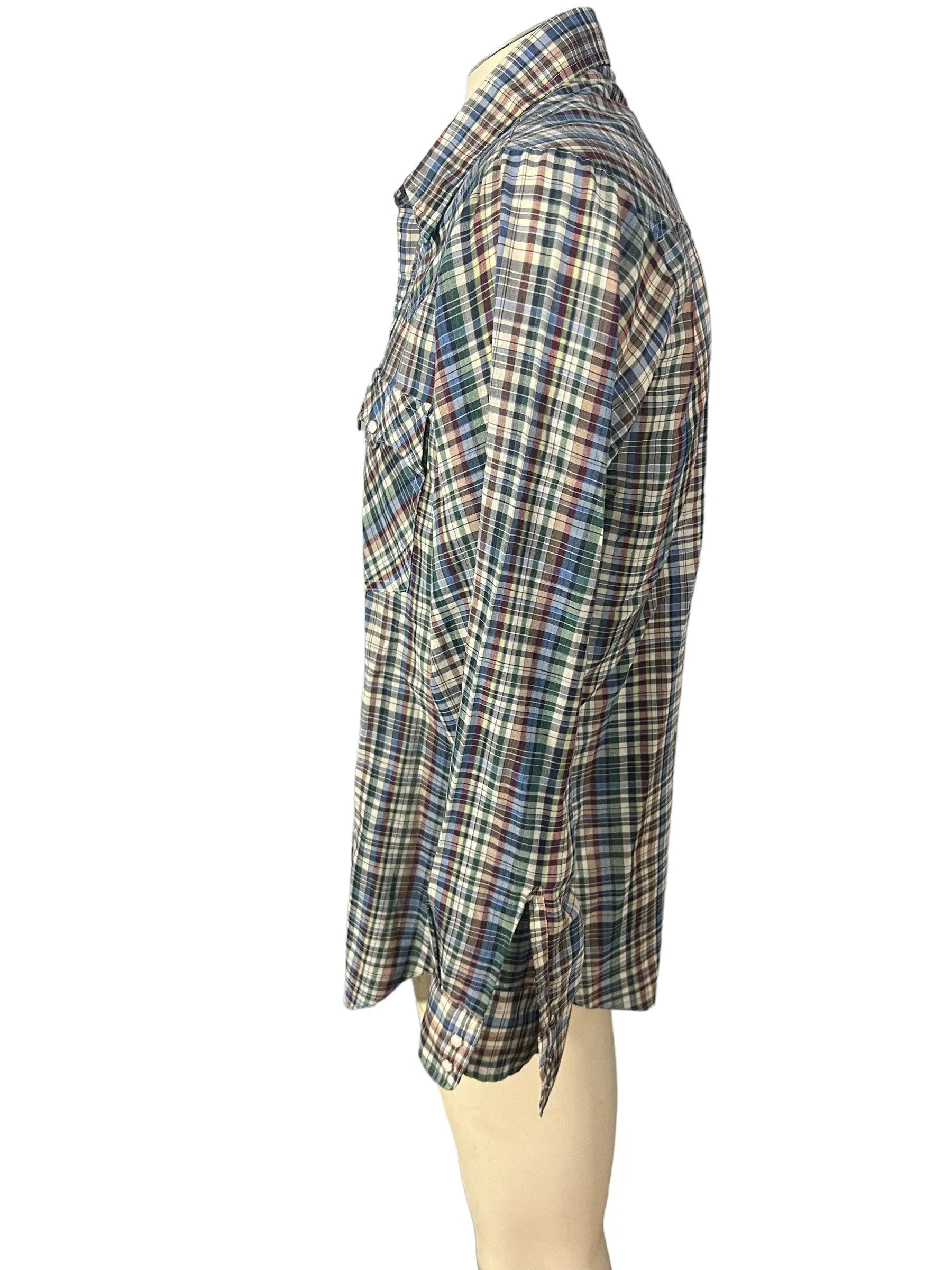 Vintage Levi’s plaid western shirt XL