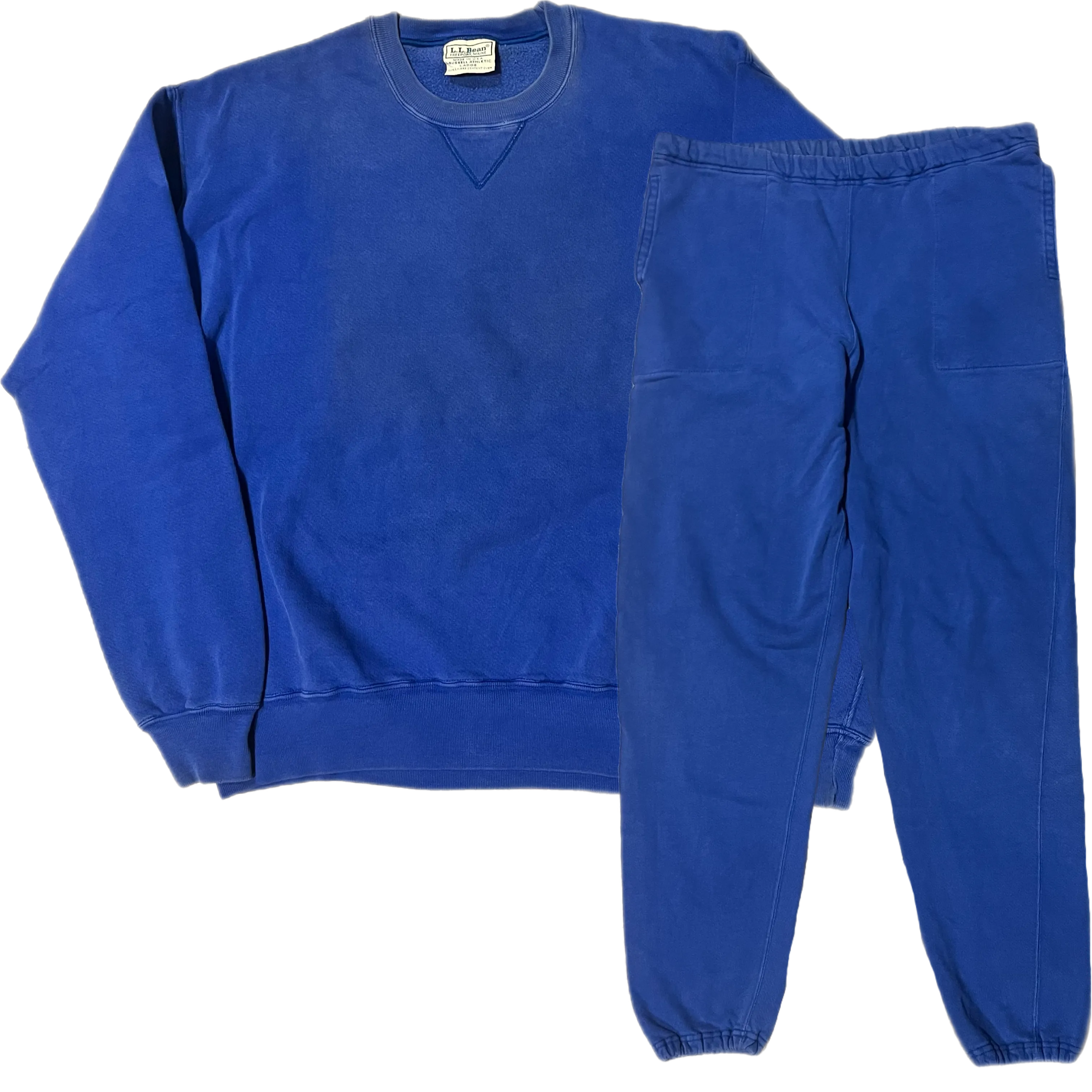 Vintage LL Bean "Russell Athletic" Matching Sweatshirt   Sweatpants Set
