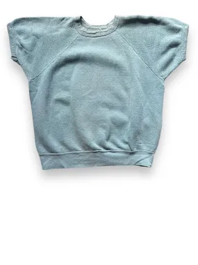 Vintage Pale Green Short Sleeve Crewneck Sweatshirt SZ M | Barn Owl Vintage Clothing | Seattle Vintage Sweatshirts