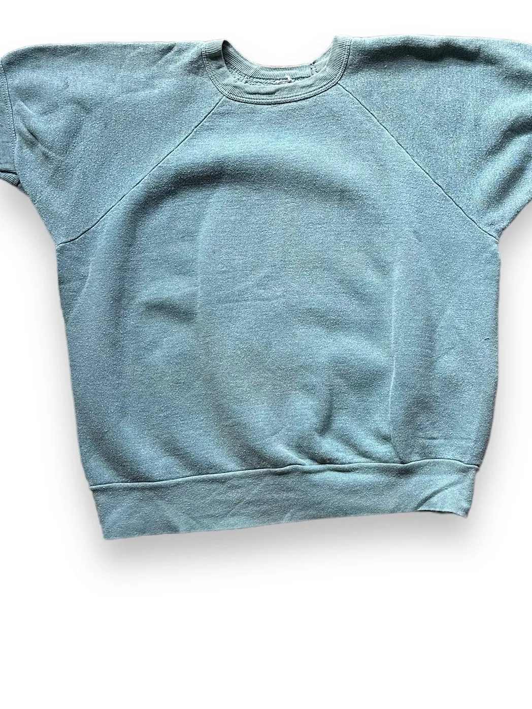 Vintage Pale Green Short Sleeve Crewneck Sweatshirt SZ M | Barn Owl Vintage Clothing | Seattle Vintage Sweatshirts