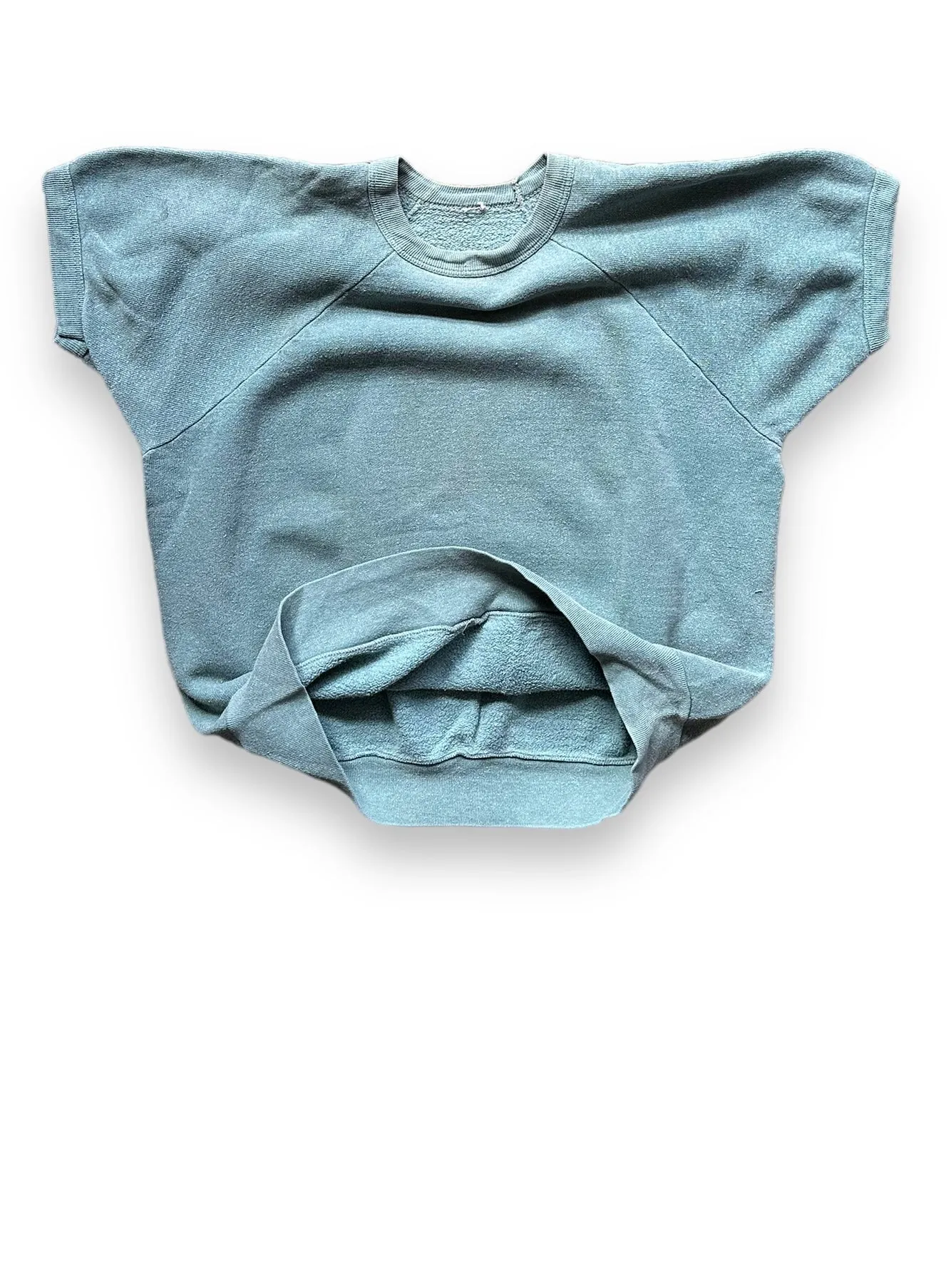 Vintage Pale Green Short Sleeve Crewneck Sweatshirt SZ M | Barn Owl Vintage Clothing | Seattle Vintage Sweatshirts