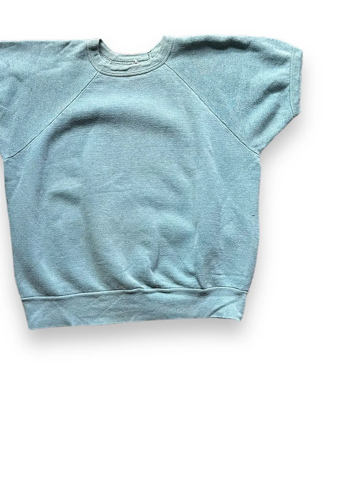 Vintage Pale Green Short Sleeve Crewneck Sweatshirt SZ M | Barn Owl Vintage Clothing | Seattle Vintage Sweatshirts