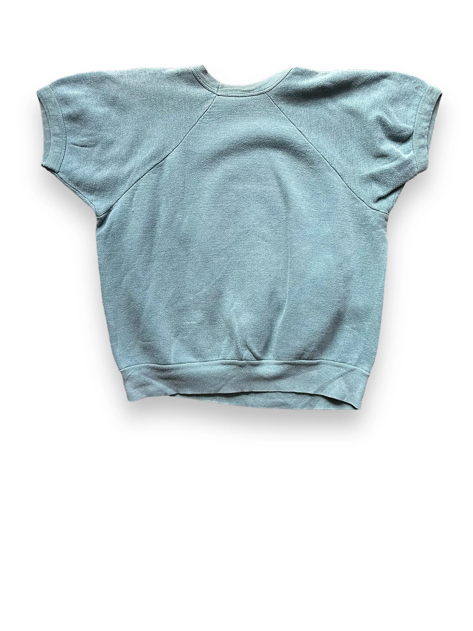 Vintage Pale Green Short Sleeve Crewneck Sweatshirt SZ M | Barn Owl Vintage Clothing | Seattle Vintage Sweatshirts