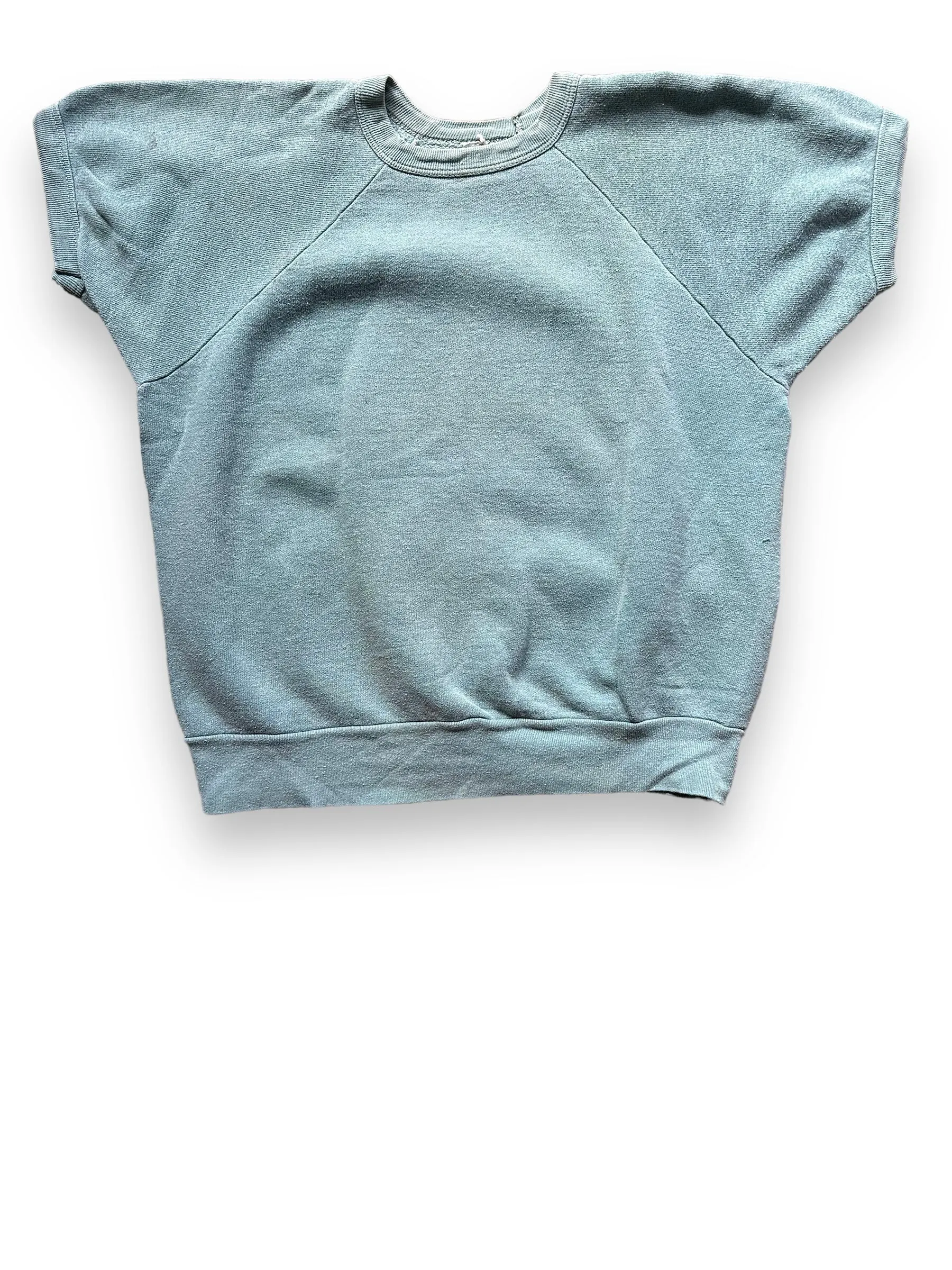 Vintage Pale Green Short Sleeve Crewneck Sweatshirt SZ M | Barn Owl Vintage Clothing | Seattle Vintage Sweatshirts