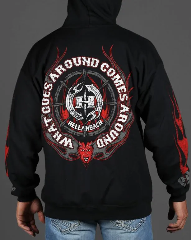 What Goes Around Comes Around Zip-Up Hoodie