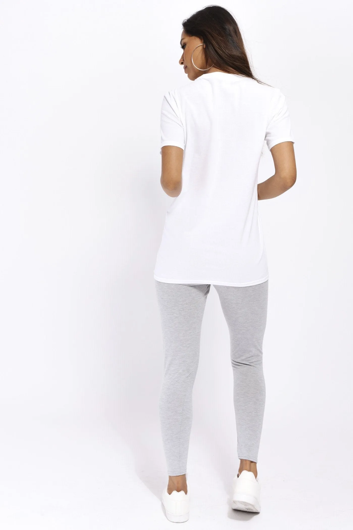 White Naughty Slogan T-Shirt