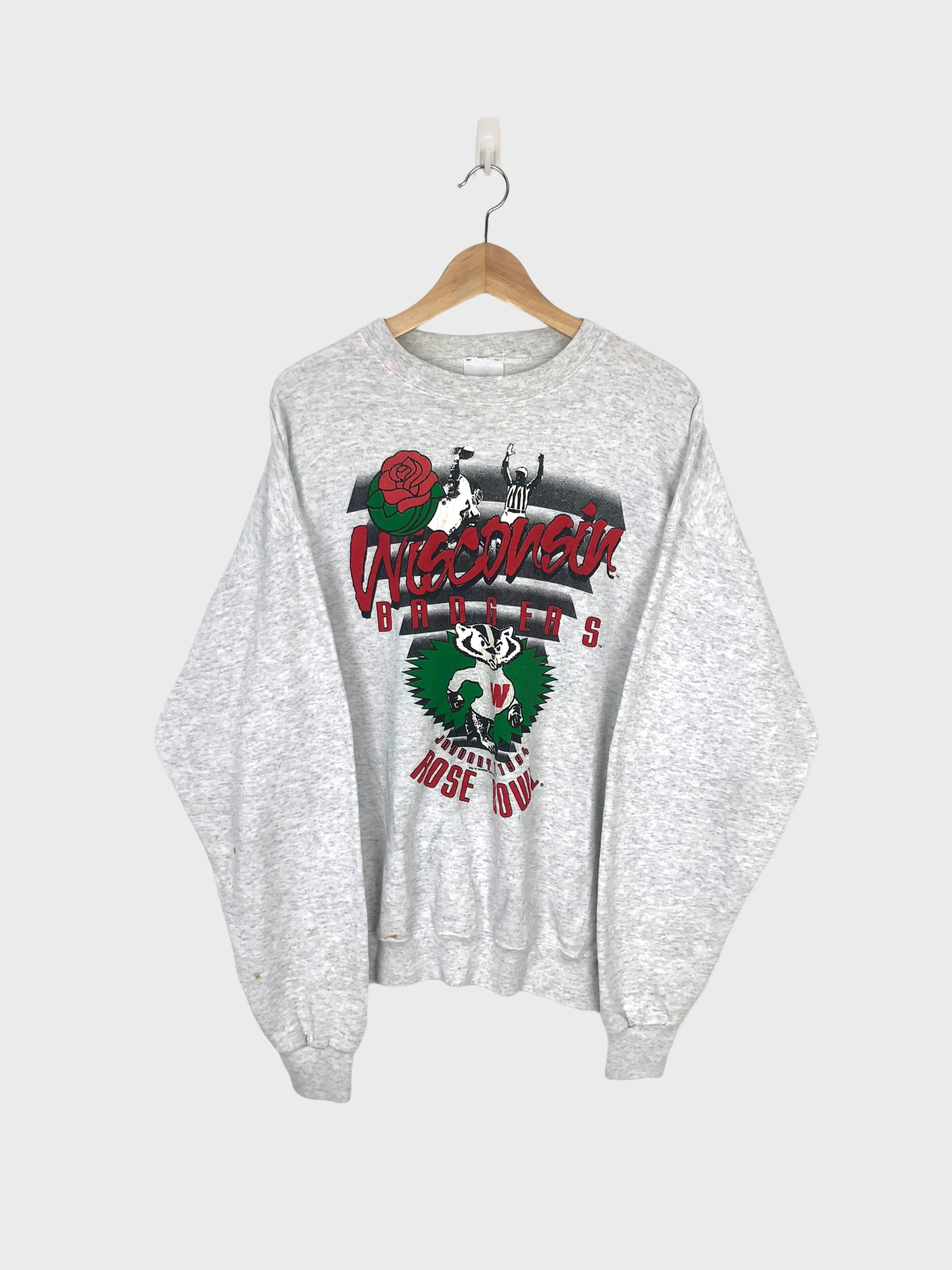 Wisconsin Badgers 1994 USA Made Vintage Sweatshirt Size 10-12