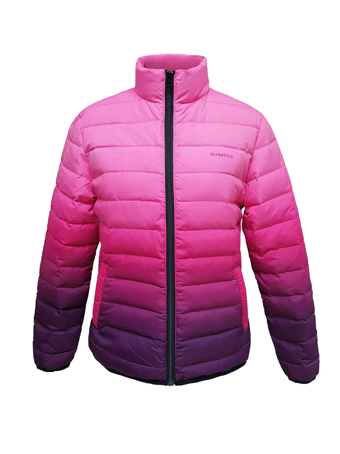 Women's Pink and Purple Down Jacket