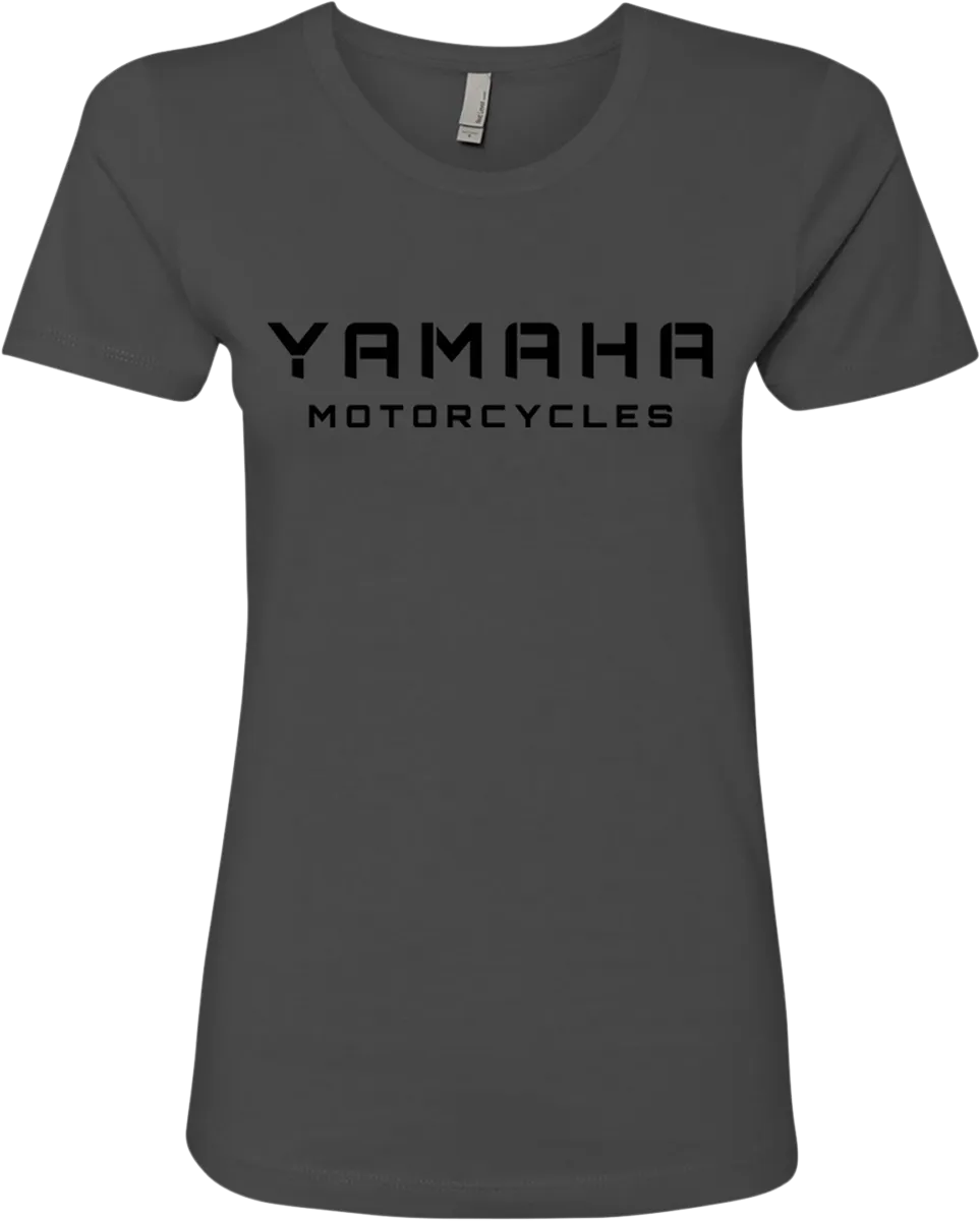 YAMAHA APPAREL Women's Yamaha Motorcycles T-Shirt - Charcoal Black - Small NP21S-M3137-S