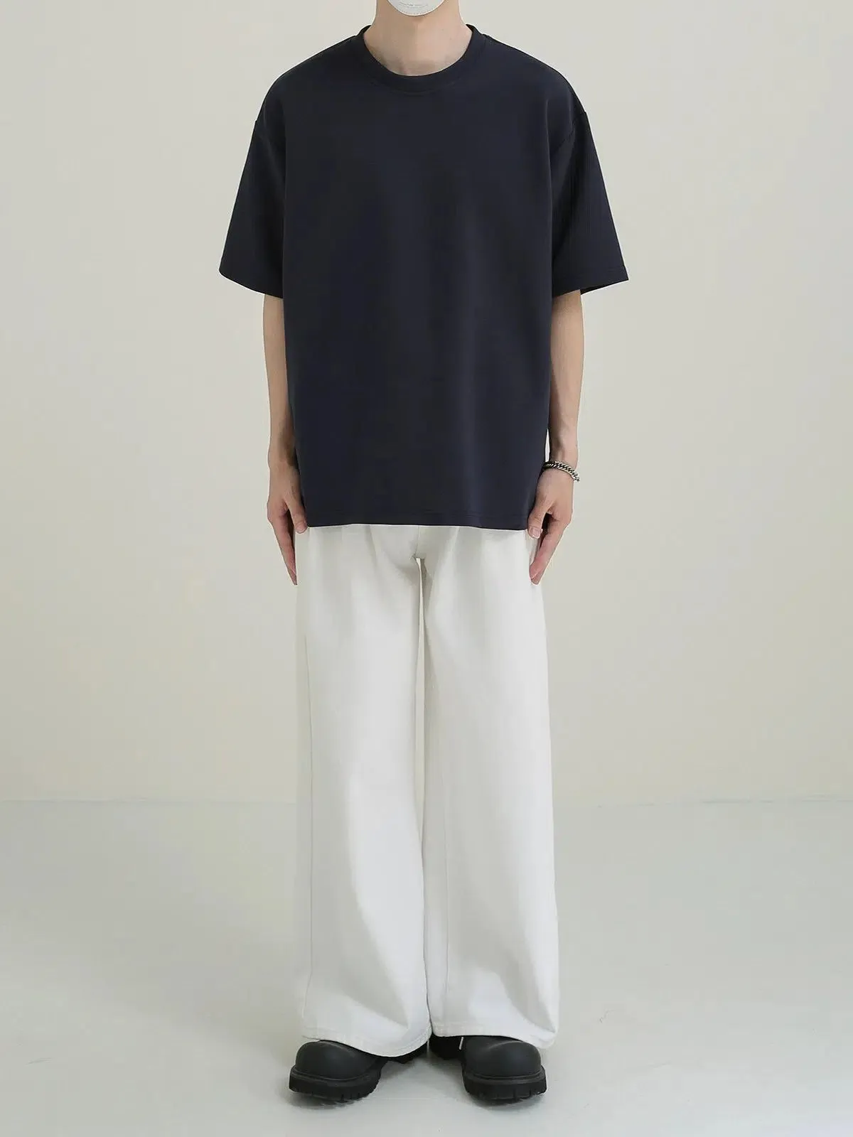 Zhou Solid Color Breathable T-Shirt